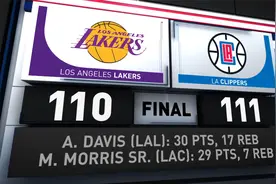 NBA全场集锦：湖人110-111快船 浓眉空砍30+17雷吉准绝杀视频封面