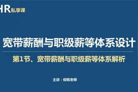 宽带薪酬与职级薪等体系设计（1）视频封面