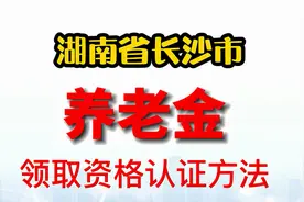 湖南省长沙市养老金领取资格认证方法视频封面