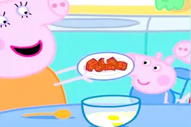 猪妈妈教佩奇和乔治做巧克力蛋糕，这味道真是太赞了视频封面