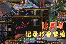天龙八部端游：记录在新区繁殖珍兽-比翼鸟。视频封面