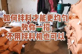 用这种方法给鸡拌料比搅拌机还均匀