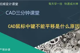 第105课 CAD鼠标中键不能平移是什么原因