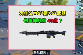 为什么MG3是7.62武器，伤害却超低只有40点？原因很简单视频封面