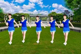 动感32步广场舞《有缘千里来相会》舞步时尚动感，好看易学附教学