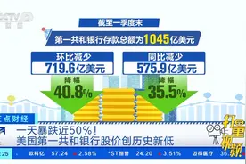 一天暴跌近50%！美国第一共和银行股价创历史新低视频封面