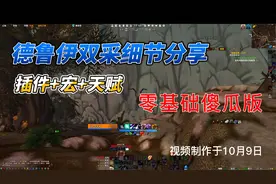 【日入百元】德鲁伊双采 零基础 插件+宏+天赋 免费教学视频封面