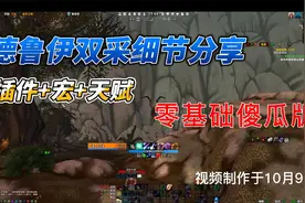 【日入百元】德鲁伊双采 零基础 插件+宏+天赋 免费教学视频封面