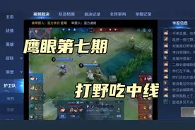 修鸽儿：鹰眼护卫第七期，打野炸了该不该吃中线？