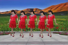 新手入门广场舞《红姑娘》旋律优美，16步好听好看又好学