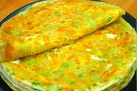 家常葱花鸡蛋饼最简单的做法，没有之一不揉面不饧面，柔软好消化视频封面