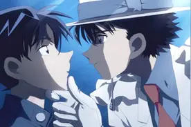 《名侦探柯南》新一快斗光明正大亲在一起？两人简直太过般配视频封面