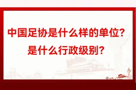 中国足协是什么样的单位？是什么级别？视频封面
