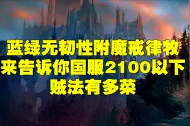 宇宙猎蓝绿无韧性附魔牧师告诉你国服怀旧服 2100以下贼法多菜视频封面