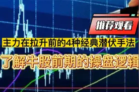 主力在拉升前的4种经典潜伏手法，了解牛股前期的操盘逻辑视频封面