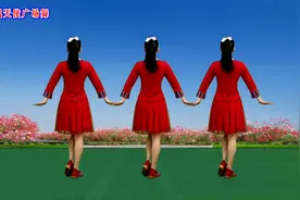 民谣情歌广场舞《三月三》歌醉舞美，背面演示视频封面