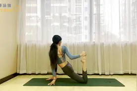 3分钟拉伸瘦腿教程，腿粗的你，拉起来，塑造好看的少女腿型