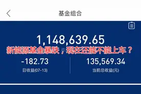 新能源基金暴跌，现在还能不能上车？视频封面