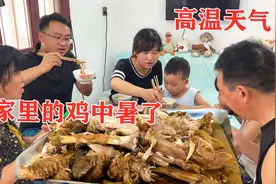 老妈养的大公鸡中暑瘦了3斤多 小伙做成了5香卤鸡肉 看着流口水了