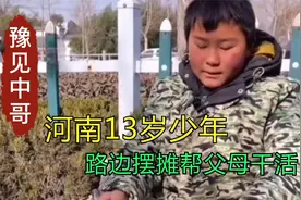 河南13岁少年路边摆摊帮父母卖货，对人热情口才好，绝对的生意精视频封面