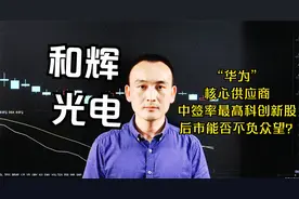 和辉光电  中签率最高科创新股，后市能否不负众望？视频封面