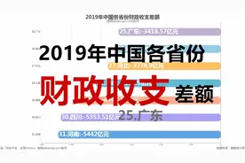 2019年中国各省份财政收支差额-数据可视化视频封面