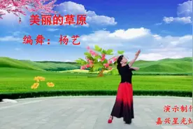 快乐轻松的广场舞《美丽的草原》是一首歌，我在草原跳起华尔兹视频封面