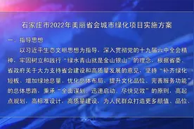 石家庄市2022年美丽省会城市绿化项目实施方案视频封面