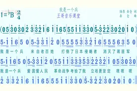 歌曲《我是一个兵》，有声简谱带你唱