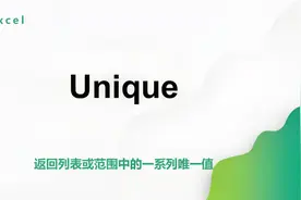Excel函数：UNIQUE唯一值函数使用方法_365新增视频封面