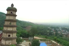 陕西大秦景教寺（基督教传入中国最早的寺院之一）之东方斜塔