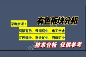 点评： 铜陵有色 云南铜业 电工合金 江西铜业 紫金矿业 西藏矿业视频封面