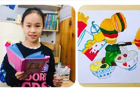手抄报自闭症可以出院了！手账手抄报素材之美食小插画，越画越饿视频封面