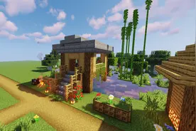【我的世界建筑教学】 Minecraft建筑 湖边小屋 新手向