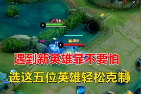 遇到新英雄暃不要怕，选这五位英雄，轻松克制！视频封面