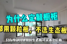 为什么定制橱柜都用颗粒板，不选生态板？内行人：成本价更低视频封面