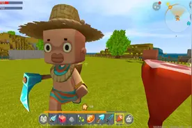 ‌迷你世界：不缺矿的生存134，驯服野人猎手后变成了种地的农民