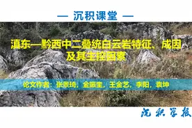 #沉积学报 滇东—黔西中二叠统白云岩特征、成因及其主控因素视频封面