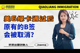 美国绿卡通过后，原有的B签会被取消？视频封面