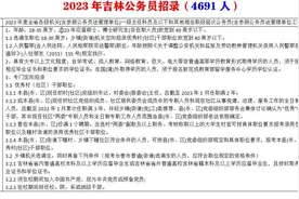 2023年吉林公务员招录，4691人视频封面