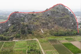 带你看广西地区石头山地形墓穴，马鞍山形风水宝地