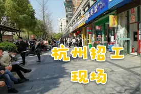 杭州的招工现场，一条街的人才公司，找工作其实不难视频封面