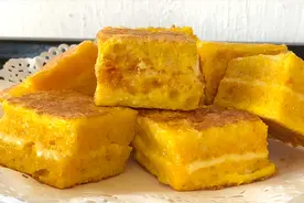 做法超简单的经典美食西多士，奶香浓郁，当早餐或下午茶都很好吃