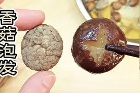 干香菇泡发，最正确的冬菇泡发方法，随用随取，没有浪费物尽其用视频封面