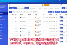比特指纹浏览器如何设置luminati、oxylabs、iphtml动态代理IP？