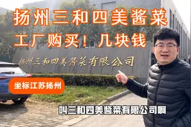 超多口味的扬州三和四美酱菜！工厂买几块钱！价格超乎你想象！视频封面