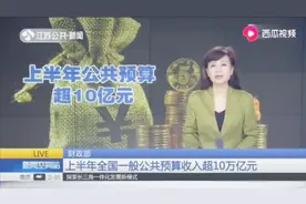 财政部公布2019上半年全国一般公共预算收入，超过10万亿元！视频封面