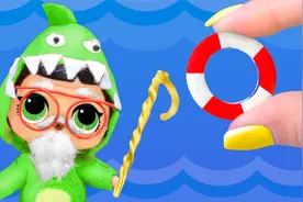 12个用惊喜娃娃DIY鲨鱼宝宝的窍门和手工~