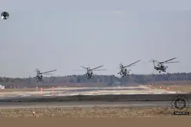 前苏联强大的工业基础-俄空军4架Mi-28武直同时升空，实力强悍。视频封面
