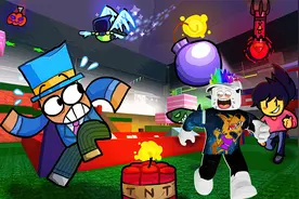 Roblox超级炸弹生存：炸弹满天飞，被锁定之后很难逃脱！灰狼